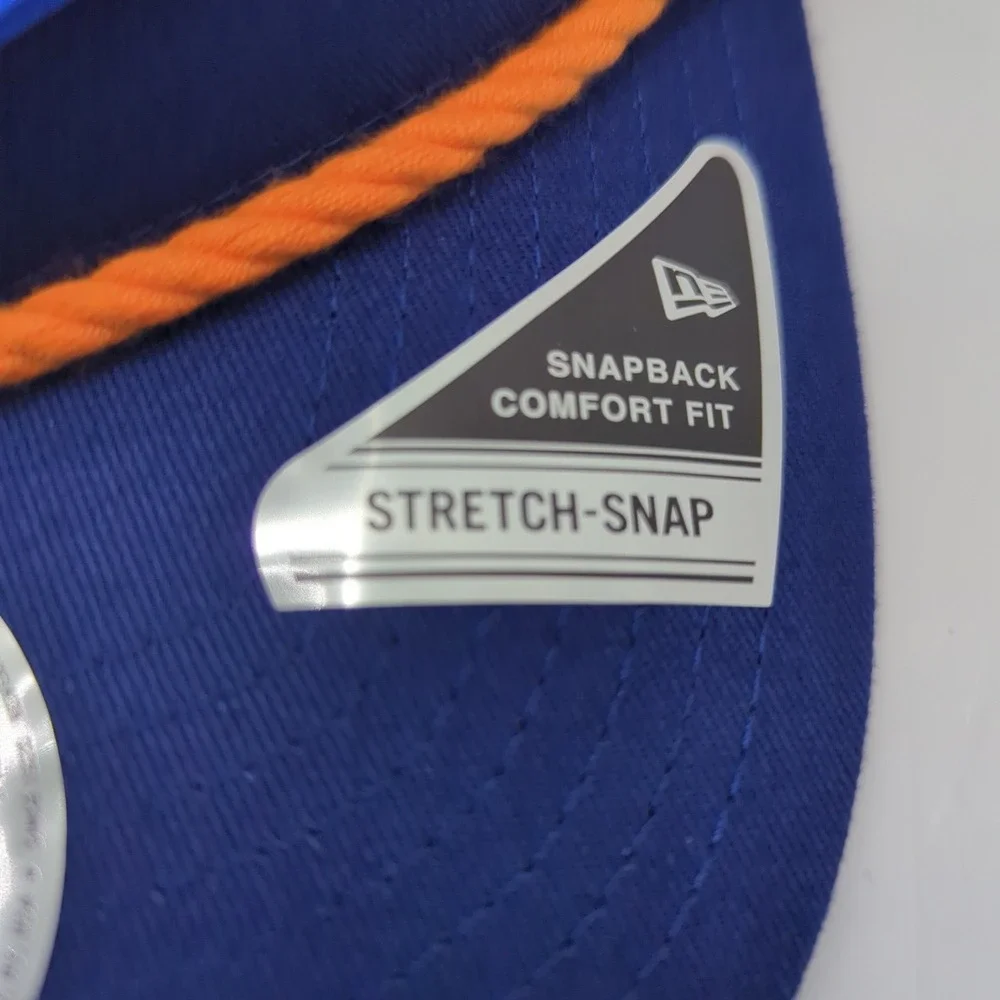 New Era 9SEVENTY New York Islanders Hat Blue White Mesh Stretch Snapback NHL Cap